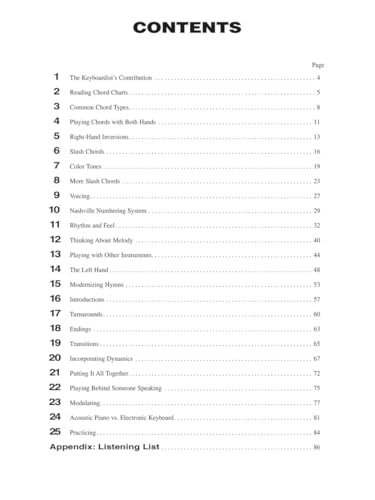 Worship Piano - Hal Leonard Keyboard Style Series Book with Online Audio Modern Worship Keyboard Method Chords Rhythms and Nashville Number System for Church Musicians and Pianists - Image 3