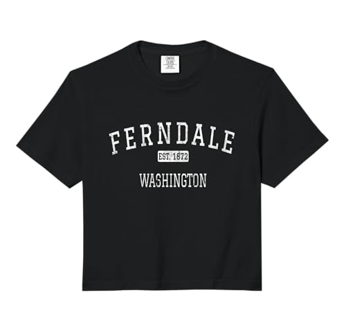 Ferndale Washington WA Vintage Comfort Colors Crop Top