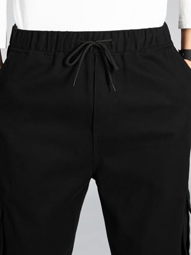 Image of TAGDO Men Flap Pocket Drawstring Waist Trousers (2030)
