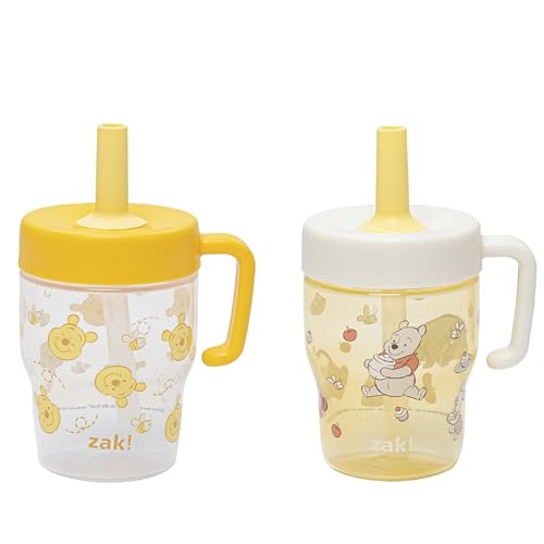 Image of Zak Designs Winnie the Pooh Capri 10oz Leak-Proof Toddler Cups, 2-Pack