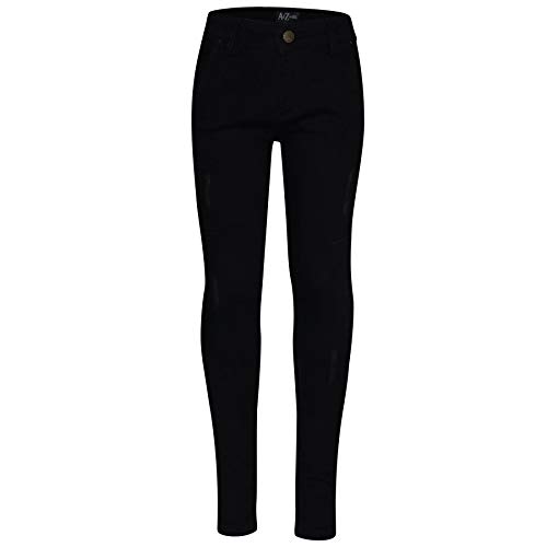 Kids Boys Skinny Jeans Denim Ripped Bikers Slim Fit Stretchy Pants Trousers 5-13