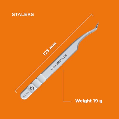 Pinzas para pestañas STALEKS Expert 41 Type 7 para salones de belleza y extensiones de volumen 7
