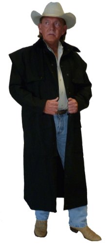 Brassada Duster Caped Canvas Black