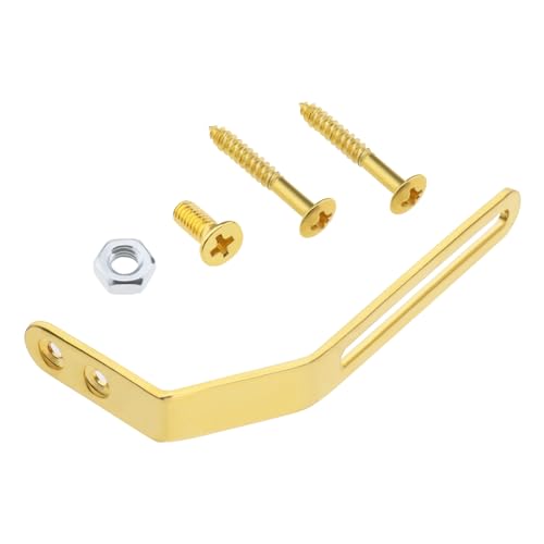 SING F LTD Jazz Guitar Support Bracket with Screws Nut Bolt Compatible with Archtop Jazz Hollowbody Guitar Pickguard Bracket Mounting
