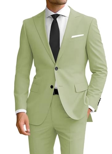 Suits for Men Slim Fit Mens 2 Piece Suit Tuxedo for Men's Suits Slim Fit Wedding Birthday Party Formal Business