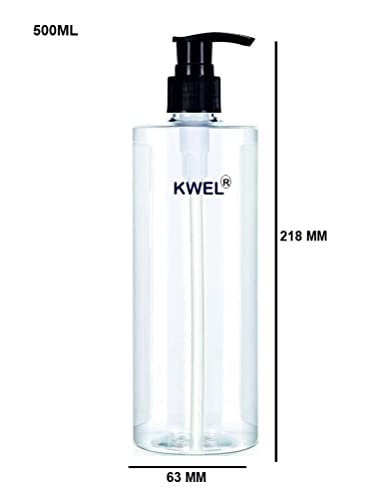 Image of KWEL Unbreakable Plastic Empty Hand wash sanitizer Spray Bottle 500ml (Pack of 4)