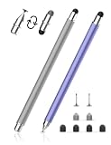 MEKO 3-in-1 Tablet Stift mit Faser/Gummi/Disc Spitzen für Tablets & Handys
