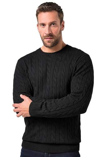 Pull col Rond Hommes Grandes Tailles L-8XL à Motif Torsadé JP 1880