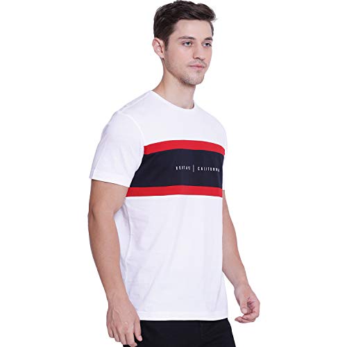 Image of Red Tape Men's Color Block Classic Fit T-Shirt
