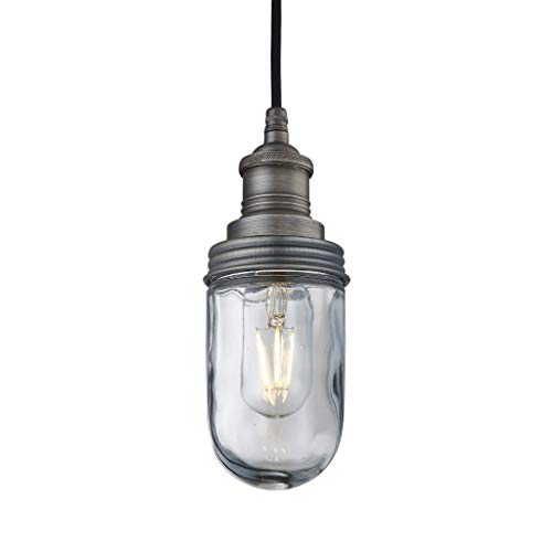 Industville - Brooklyn Outdoor & Bathroom Pendant - Pewter