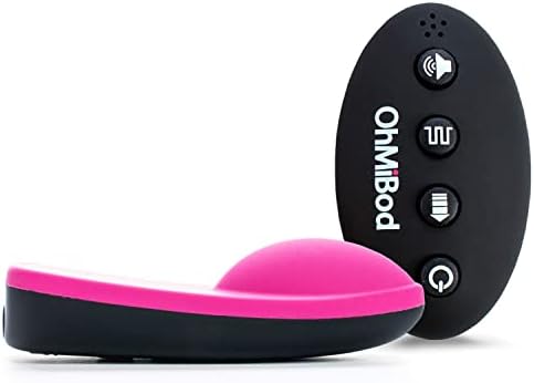 OhMiBod Club Vibe 3.0H Wearable Panty Vibrator - Personal Massager for Women - Couples Vibrator with Three Play Modes - Wireless Remote Control Clit Vibrator for Home, Club, and Party - Pink/Black