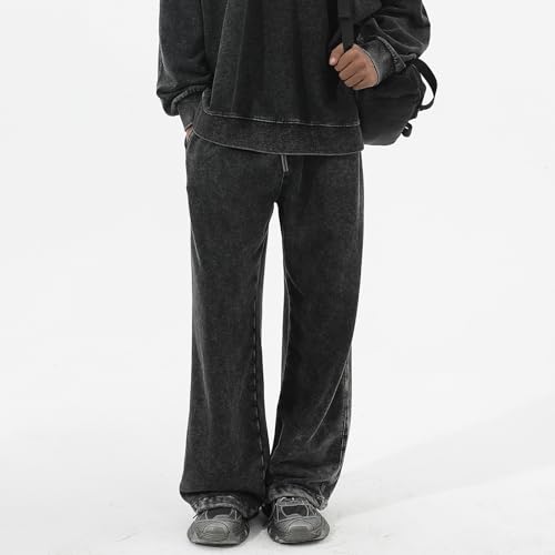 BINTEHGS Wide Leg Vintage Acid Washed Baggy Sweatpants for Men Oversized Retro Hip hop Casual Jogger Loose Fit Y2k Pants2