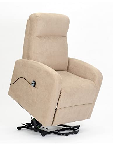 Chanel1 Fauteuil Electrique releveur Dispositif Médical 2 Roues siège à Micro-Ressorts Doux fauteuils pour Personnes âgées Fauteuil de Relaxation Camel