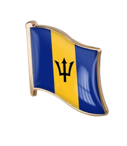 Image of vmcoatdu 1inch Country Flag Pin Badge International Travel Brooch Metal Alloy Souvenir Pin