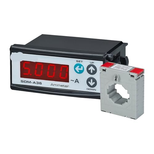 Amperímetro digital ultra delgado SDM-A con panel LED de alta definición y CT 150A 4
