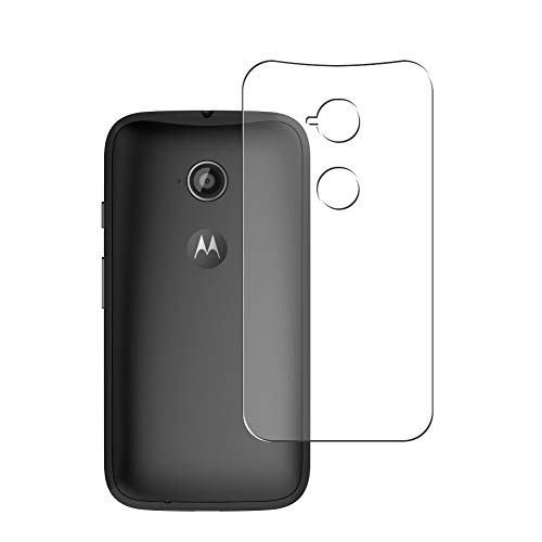 Puccy 2 Pack Back Screen Protector Film, compatible with Motorola Moto E (2nd Gen.)/Moto E2/E+1 XT1527 XT1511 XT1505 TPU Guard Cover （ Not Tempered Glass/Not Front Screen Protectors）