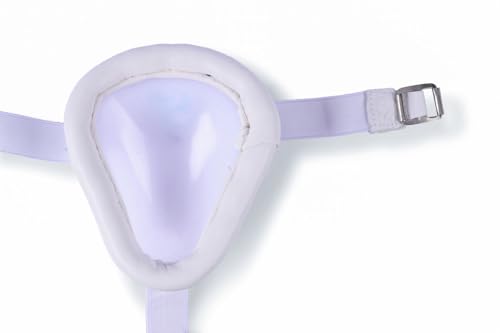 SG Cricket Abdominal Pads - Test | Adult Size Groin Guard with High-Impact Poly Protector & Elastic Straps