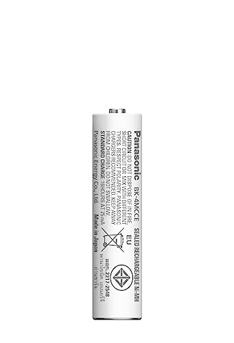 Panasonic BK-4MCCE/4BN Eneloop(Up to 800 mAH) AAA Ni-Mh Pre-Charged Rechargeable Batteries, 4-Battery Pack