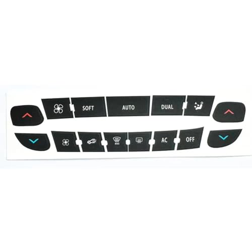Auto Innenraum Kompatibel mit Megane für Master für Scenic III Reparaturaufkleber für die Tasten des Bedienfelds der Klimaanlage