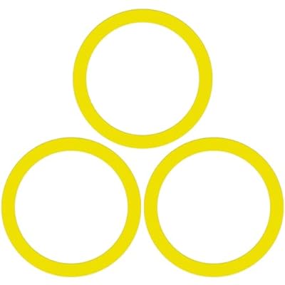 3pcs Flush Valve Seal for Kohler, Silicone Canister Flush Valve Seal Leak-Proof Toilet Tank Gasket Replacement Compatible with Kohler K-GP1059291 Easy to Install (Yellow)