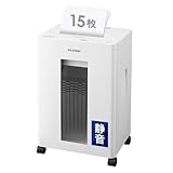 アイリスオーヤマ シュレッダー 業務用 静音 高速 マイクロクロスカット 毎分100枚 ダストボックス30L A4/825枚収容可能 オートクリーニング機能 オートリバース機能 OF15M