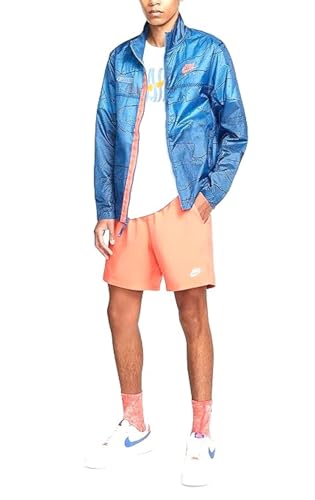 Nike Air Men's Woven Unlined Jacket (X-Large, Dark Marina Blue/Madder Root)