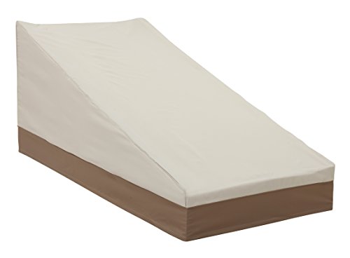 Finnhomy Outdoor Chaise Lounge Chair Covers Set Of 2 Patio Waterproof Furniture Cover Large Folding Heavy Duty Weather/Fade Resistant Beige, 2 Pack，78" L X 35.5" W X 33" H #TOP1