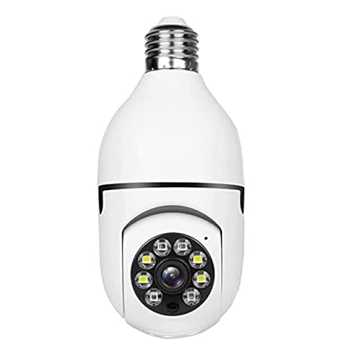 Bulb Holder Security Camera with Night Vision for Home/Office/Warehouse, V380 App Magnetic HD 1080P Wireless Security Camera with Motion Security