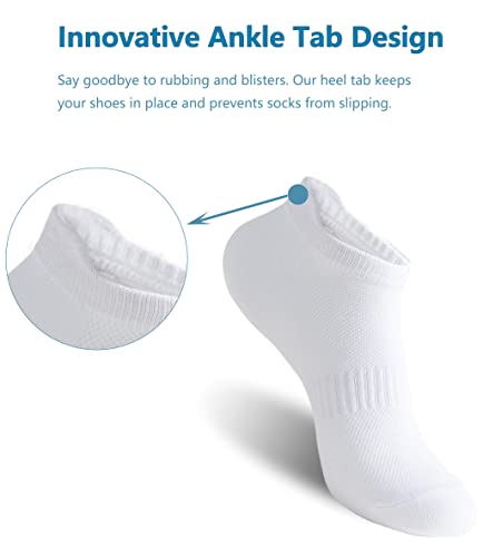 Irisbear Women's Ankle Socks - 6 Pairs Low Cut Tab & No Show Athletics Sports Running3