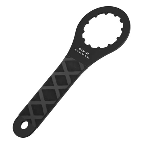 mioosho Herramienta de llave de bielas de aleación de aluminio con agarre de goma para reparación de ciclismo, mantenimiento de bicicletas, llave de pedalier