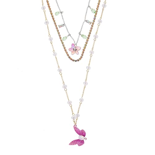 Betsey Johnson Women's Garden Glam Dragonfly Layered Necklace2