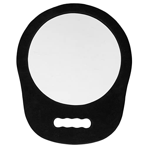 DEARMAMY Espejo De Mano Redondo Espuma Alta Densidad Anti-caídas para Peluquería y Maquillaje Portátil y Ligero para Uso Profesional Salones y Tocador