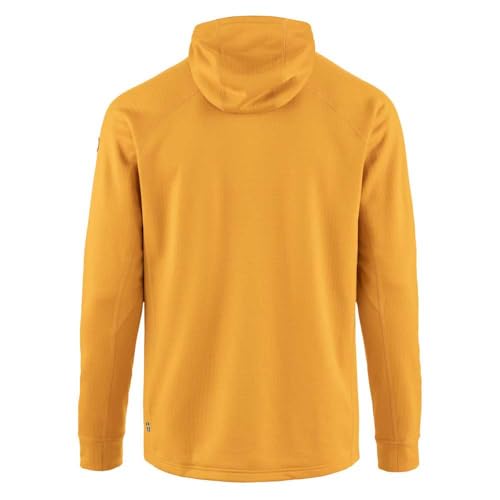 Image of Fjallraven Abisko Grid Fleece Hoodie Men's Jacket - Lightweight Breathable Stretch Grid Midlayer for Hiking Trekking Outdoor