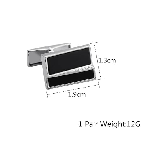 Gemelos rectangulares de acero inoxidable para esmoquin 2