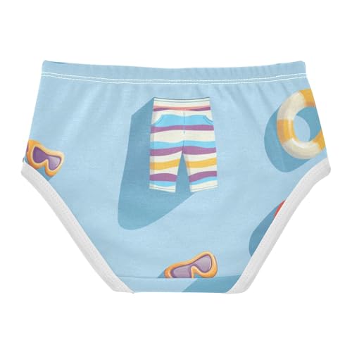 GuoChe Triangle Panties Daily Wear Panties Comfort Color for Kids in Sizes 2T,3T, 4T, 5T, 6Y and 8Y2