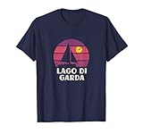 Gardasee Retro Lago di Garda Segelboot Urlaub