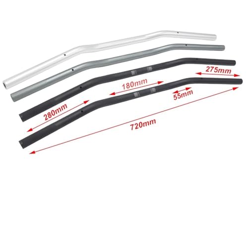 Barra de manillar universal contra vibraciones en moto de 22mm aluminio CNC 2