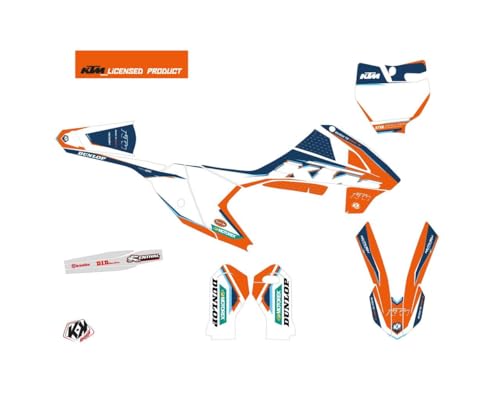 Kit déco KTM 65 SX bleu Origin-K22 aux finitions graphiques précises - 2