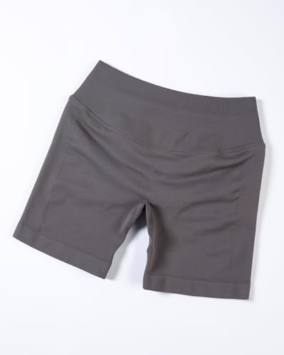Image of AUROLA Influence Workout Shorts for Women,2.5 3.5 4.5 5.5 6.5 No Roll Up Squat Proof Scrunch Seamless Compression Gym Short