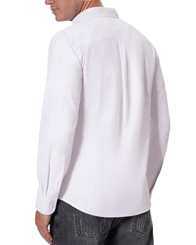 Alimens & Gentle Men's Oxford Shirts Regular Fit Button Down Shirt Business Casual Shirts Long Sleeve Dress Shirt3