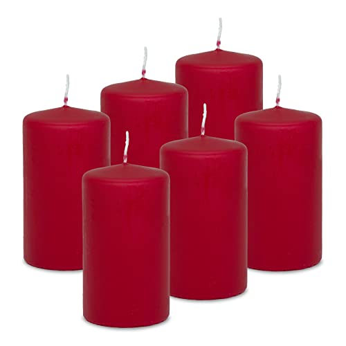 DecoLite: 6x Stumpenkerzen 100/60 mm Safe Candle - Selbstverlöschend...