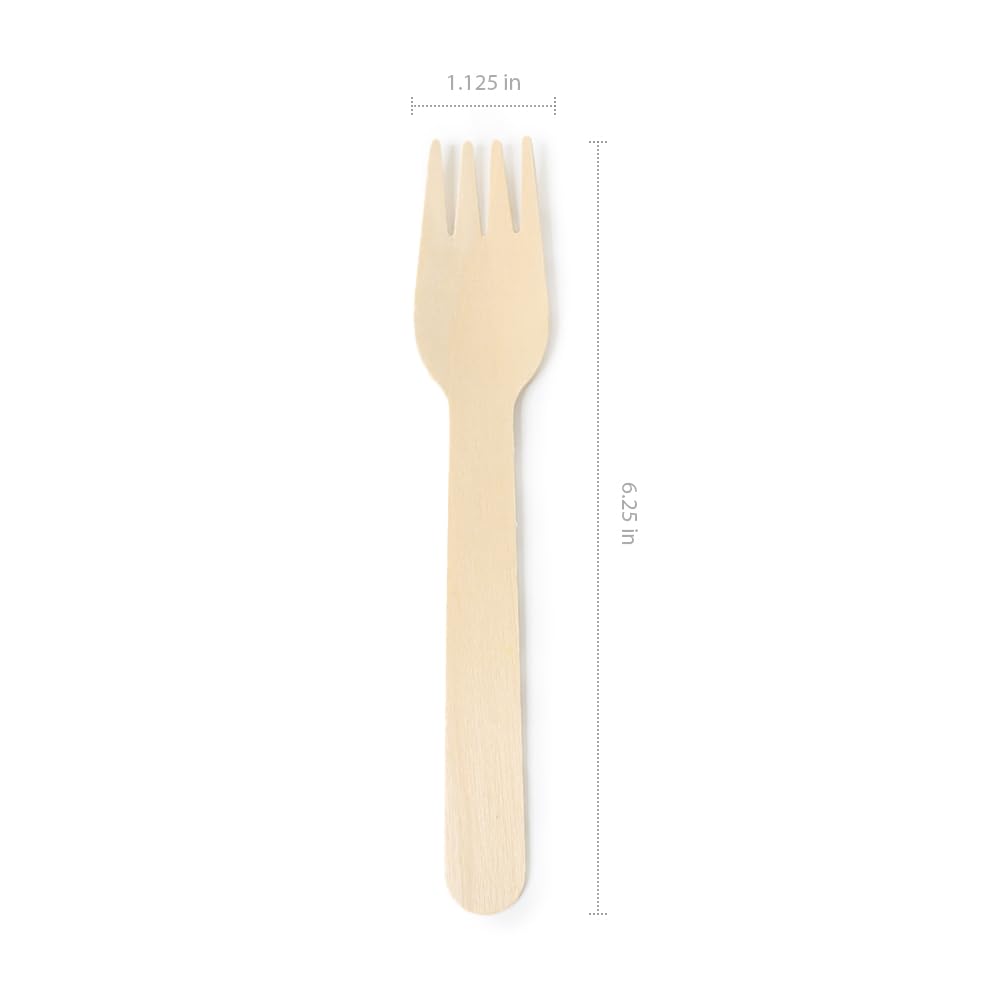 Cubertería de madera 100% desechable, compuesta, respetuosa con el medio ambiente, cuchara, tenedor, cuchillo y teaspooon, perfectos para picnic, camping, viajes, lonchera pequeña y uso en la oficina