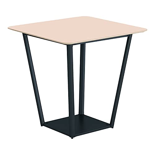 【メーカー配送・設置・組立】コクヨ ミーティングテーブル リージョン 正方形 ボックス脚 ハイテーブル 幅105×奥行105×高さ100.2cm リノリウム天板 パウダー 脚ブラック LT-RG1010HE6AF85