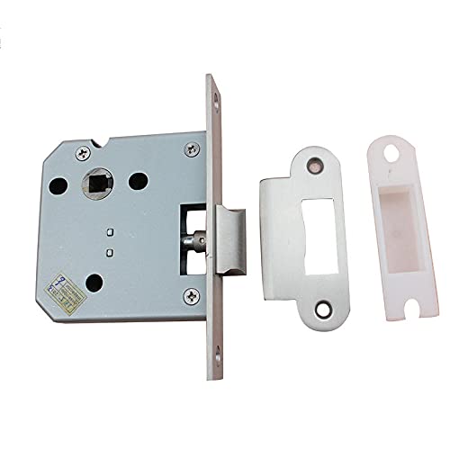 GZKDKZB Cerradura de Puerta con Caja de Engranajes, con Retroceso de 55 mm, Cerradura de Puerta de embutir con un Solo Perno y Cuerpo de lengüeta Inclinada de Seguridad.