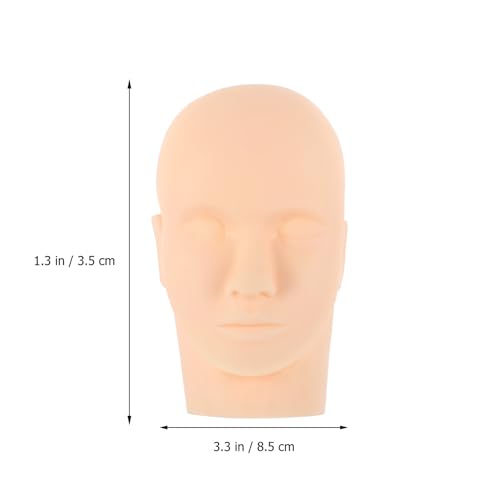 Cabeza de extensión de pestañas Lurrose de silicona para maquillaje 2