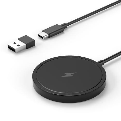 PINRUIGE ワイヤレス充電器 Magsafe Qi認証 マグネット式 対応 Wireless Charger (Pad)...