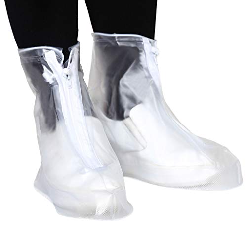 Yinuneronsty - Botas de protección impermeables reutilizables unisex para hombre, zapatos de lluvia antideslizantes
