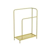 Stehender Handtuchhalter Stand-Handtuchhalter, Haushalts-Badezimmer-Aufbewahrungsregal, leichte Luxus-Badezimmer-Aufbewahrung(Gold)