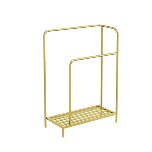 Lusso Oro Bagno Portasciugamani Stand Free Standing Punch Free Household Storage nizer per il bagno Moderno Pavimento Portasciugamani da pavimento.