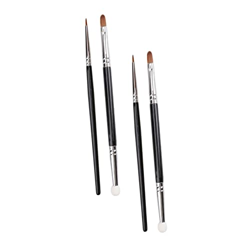 ERINGOGO Pinceles De Maquillaje Doble Cabezal Para Ojeras y Acné Brochas Finas Para Corrector y Cosméticos De Pinceles De Maquillaje Para Detalles y Concurrismo
